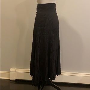 Pure DKNY Long Maxi Black Skirt